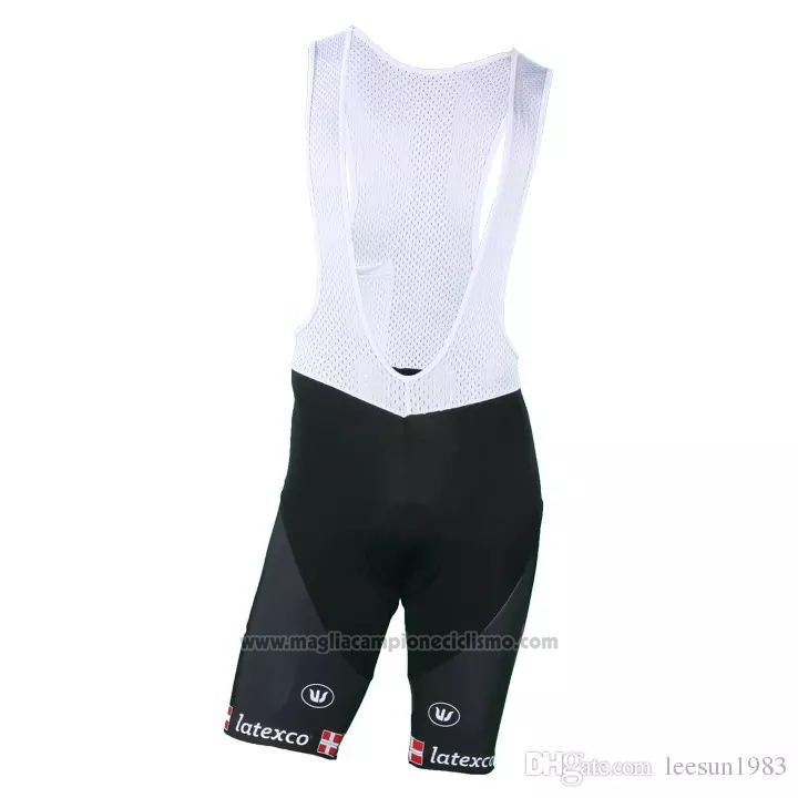 2018 2019 Abbigliamento Ciclismo Quick Step Floors Campione Danimarca Manica Corta e Salopette